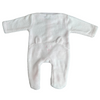 AW24 Deolinda Pink & White Faux Fur Animal Babygrow