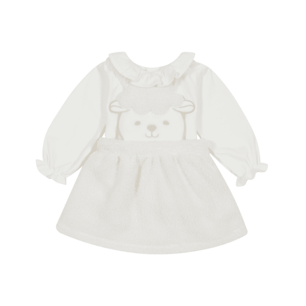 AW24 Deolinda White Sheep Pinafore Set