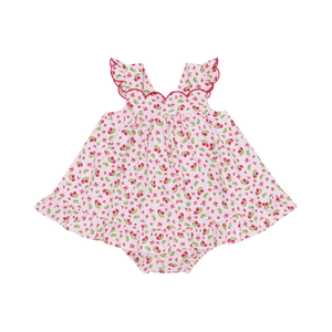 SS25 Deolinda Multicoloured Cherry Dress With Knickers Set