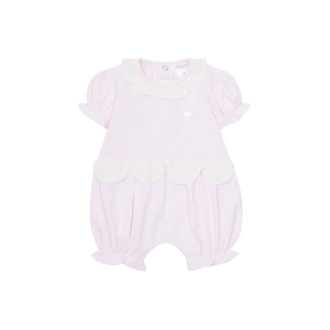 SS25 Deolinda Pink & White Floral Frill Romper