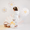 SS25 Little A BOBBIE White Bow Frill Hooded Jacket