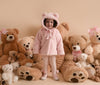 AW24 Little A GABRIELLA Baby Pink Faux Fur Hooded Jacket