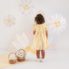 SS25 Little A AMY Yellow & White Daisy Logo Frill Dress With Knickers