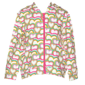 SS24 Agatha Ruiz De La Prada Junior Multicoloured Hearts Bomber Jacket