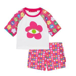 SS24 Agatha Ruiz De La Prada Junior Multicoloured Floral Eye Short Set