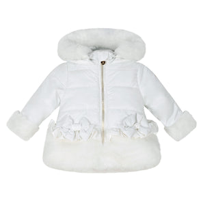 AW24 Little A HONEY Snow White Faux Fur Padded Jacket