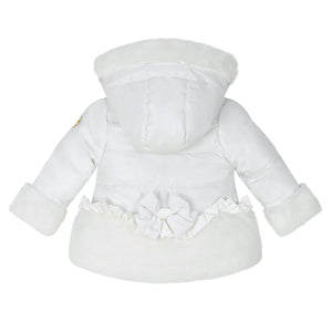 AW24 Little A HONEY Snow White Faux Fur Padded Jacket