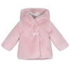 AW24 Little A GABRIELLA Baby Pink Faux Fur Hooded Jacket