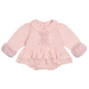 AW24 Little A GIA Baby Pink Faux Fur Bear Romper