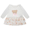 AW24 Little A GLORIA Snow White Bear Print Frill Dress