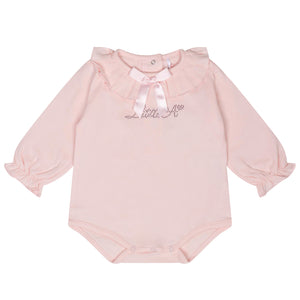 AW24 Little A GWEN Baby Pink Bear Print Jam Pant Set