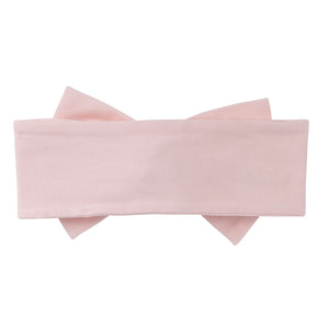 AW24 Little A GABY Baby Pink Faux Fur Bow Headband