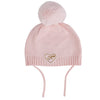 AW24 Little A GLYNNE Baby Pink Bear Knitted Pom Pom Hat