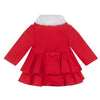 AW24 Little A HARPER Red Felt Coat & Beret Set