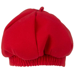 AW24 Little A HARPER Red Felt Coat & Beret Set