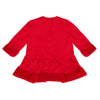 AW24 Little A HARMONY Red Heart Faux Fur Dress