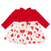 AW24 Little A HARLOW Red Heart Print Dress