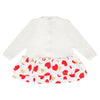 AW24 Little A HANNAH Snow White Heart Print Bow Dress