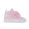 AW24 Little A FUREVER Baby Pink Faux Fur Strap Hi Top Shoes