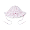 SS25 Little A AURORA Pink & White Striped Bow Sunhat