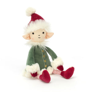 Jellycat Christmas Leffy Elf Medium Soft Toy