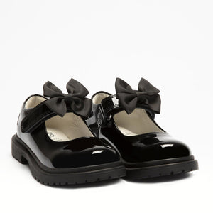 Lelli Kelly MAISIE Black Patent Leather Bow School Shoes