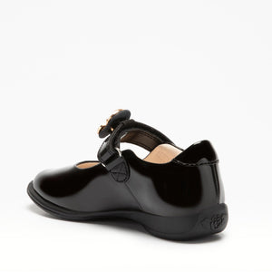 Lelli Kelly ELLA Black Patent Leather Multicoloured Carriage School Shoes