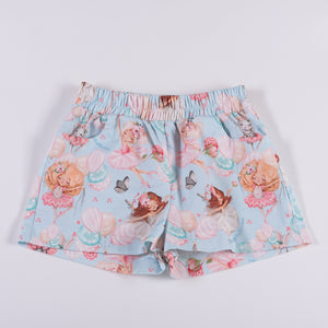 SS24 Daga Pink & Blue Girl With Balloons Short Set