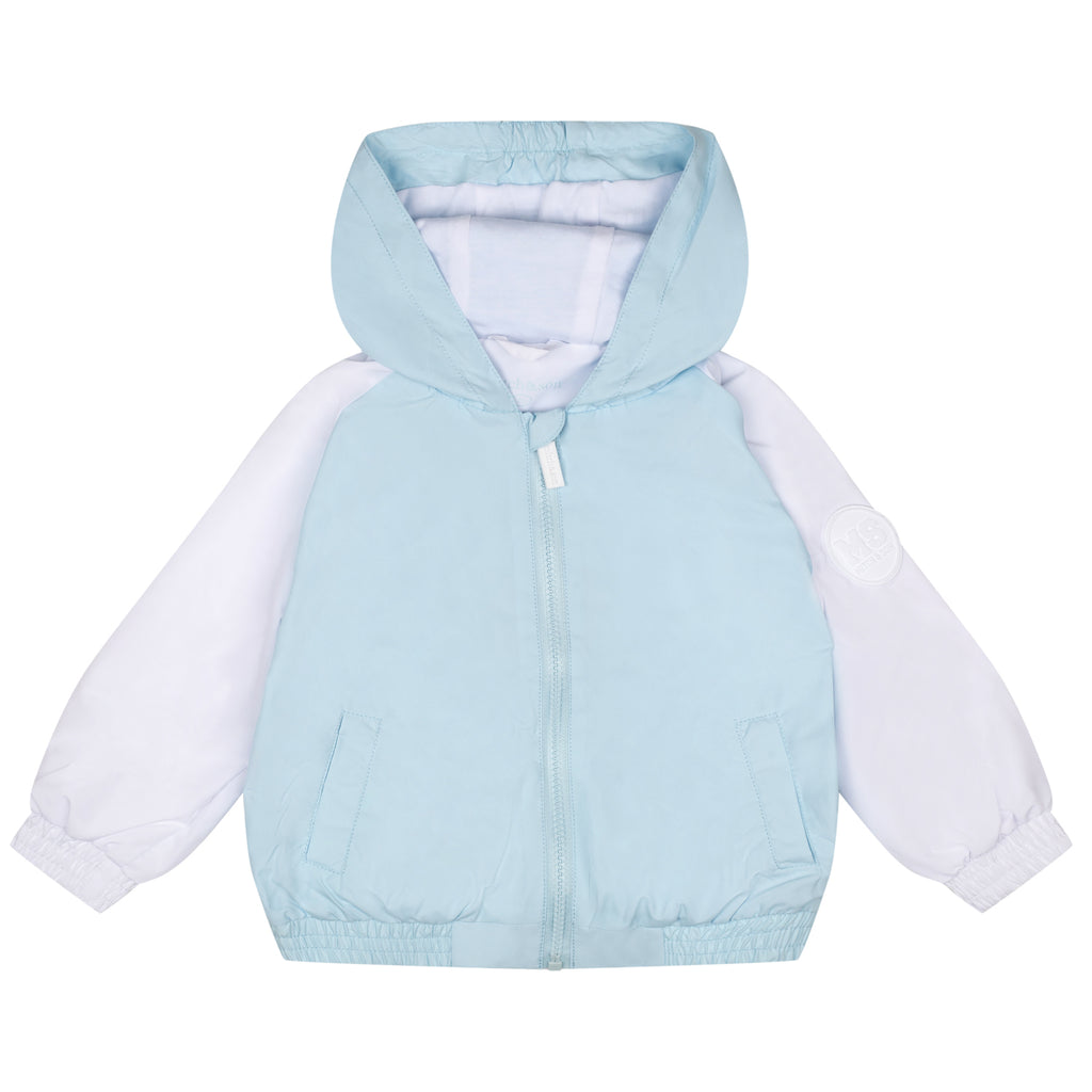 SS24 Mitch & Son TANNER Sky Blue & White Hooded Jacket