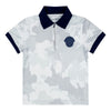 SS24 Mitch & Son Junior WARREN & WYLIE Light Grey Camo Polo Short Set