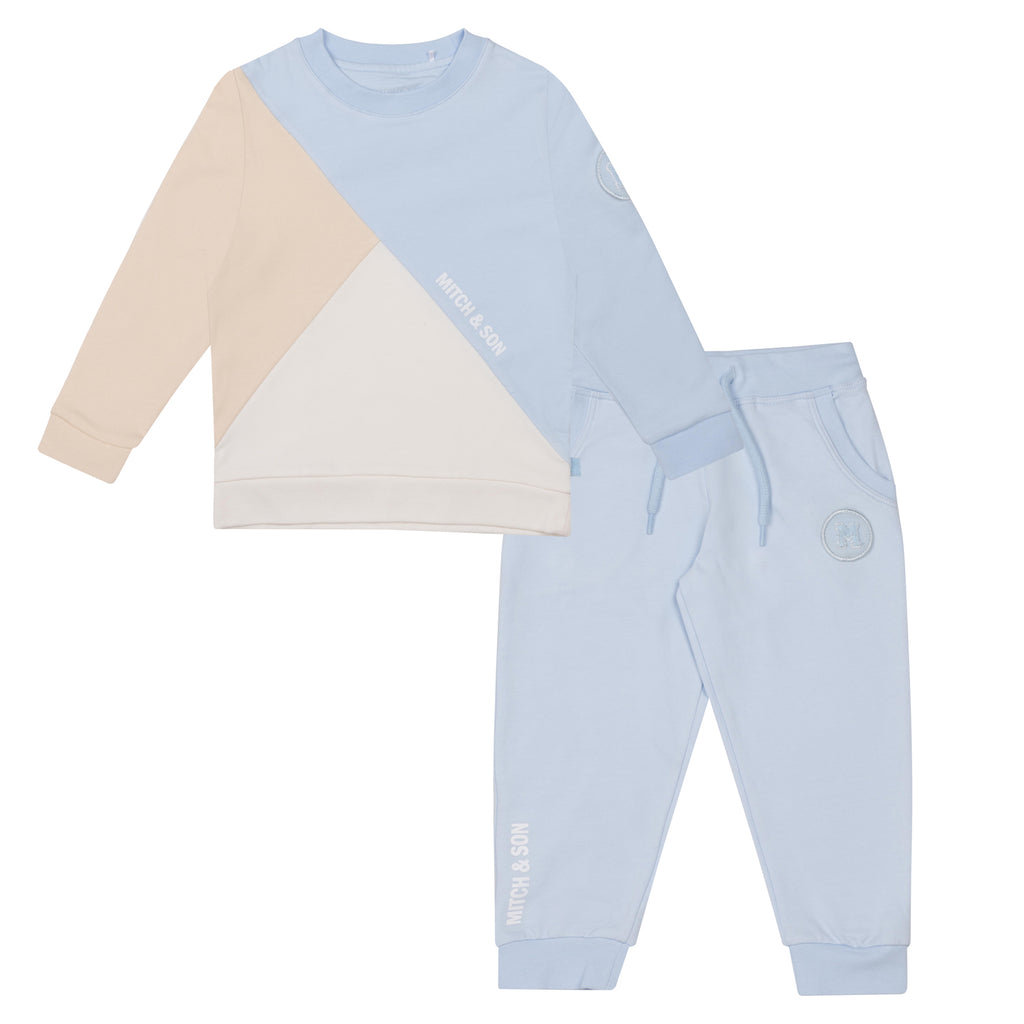 AW24 Mitch & Son AGNER Pale Blue Cut N Sew Tracksuit