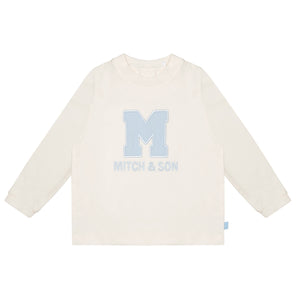 AW24 Mitch & Son ALBIE & ASHER Pale Blue Logo Zipper Three Piece Hoody Tracksuit