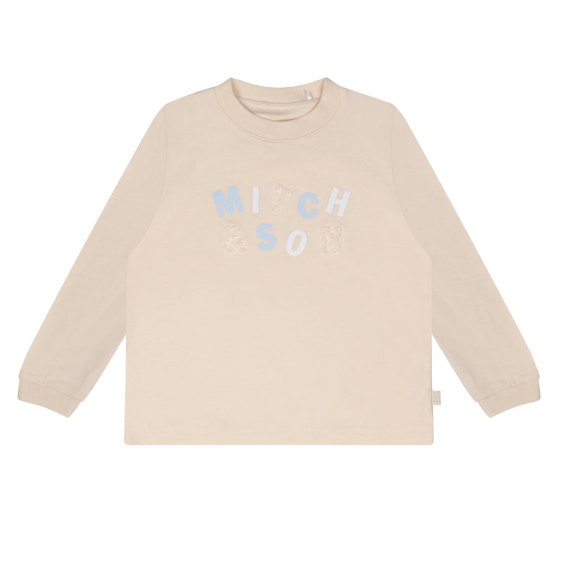 AW24 Mitch & Son ANT Beige Logo Long Sleeve Top