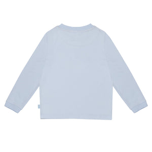 AW24 Mitch & Son ANT Pale Blue Logo Long Sleeve Top