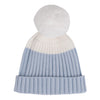 AW24 Mitch & Son ALLY Pale Blue Logo Knitted Pom Pom Hat