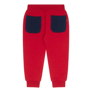 AW24 Mitch & Son BRIAN Red & Navy Logo Colour Block Tracksuit