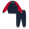 AW24 Mitch & Son BONZO & BERT Navy Blue & Red Three Piece Logo Badge Zipper Tracksuit