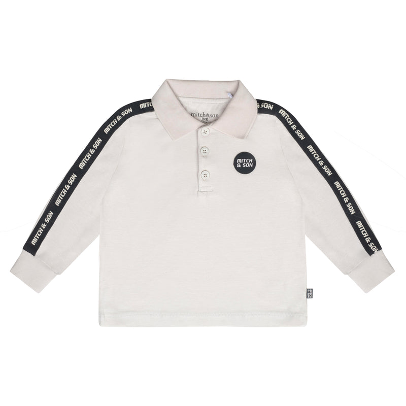 AW24 Mitch & Son Junior CLAYTON Stone Grey Polo Top