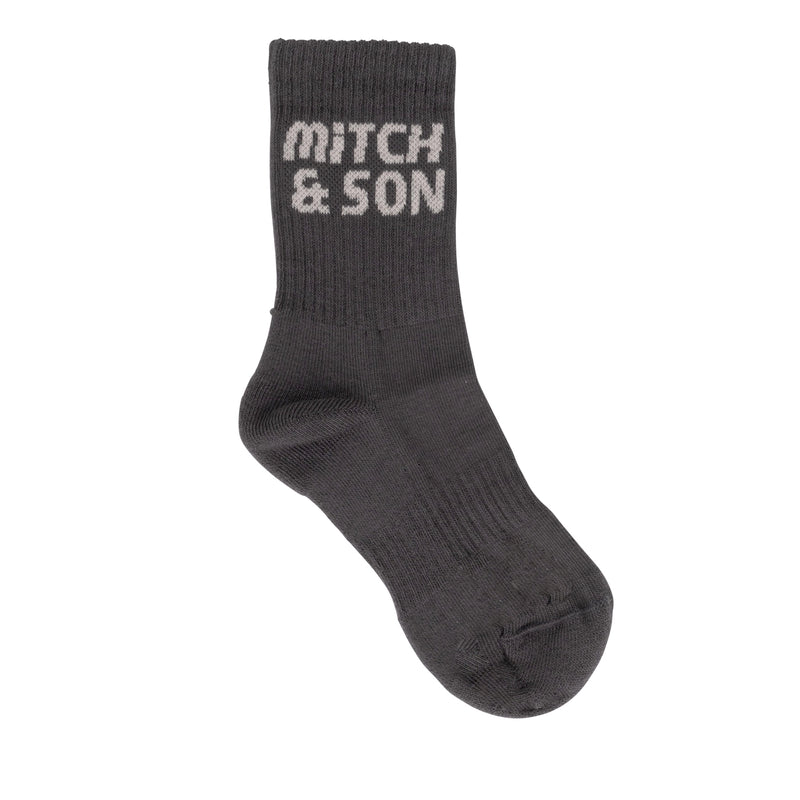 AW24 Mitch & Son Junior CONNOR Dark Grey Logo Socks