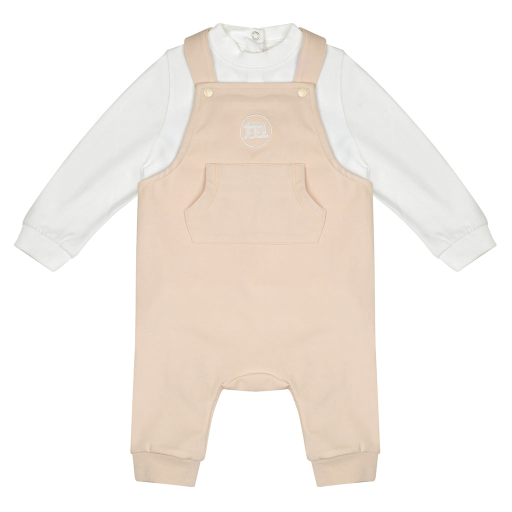 AW24 Mitch & Son Mini DREW Beige Dungaree Set