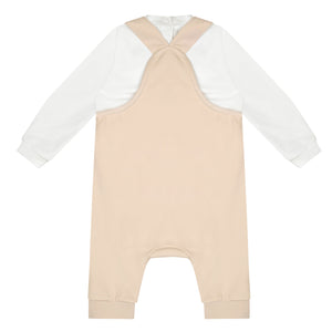 AW24 Mitch & Son Mini DREW Beige Dungaree Set