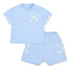 SS25 Mitch & Son Mini ETHAN Blue Gingham Soft Shorts Set