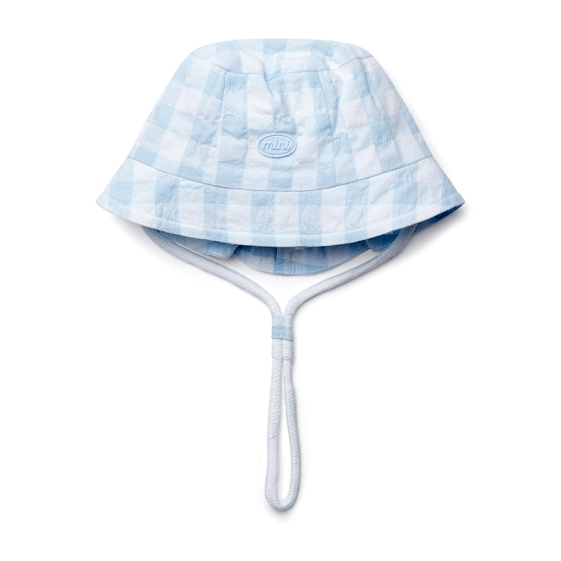 SS25 Mitch & Son Mini EDWIN Blue & White Gingham Sunhat