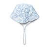 SS25 Mitch & Son Mini EDWIN Blue & White Gingham Sunhat