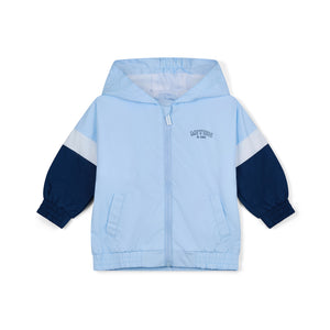 SS25 Mitch & Son FREDDIE Blue & White Cut & Sew Hooded Jacket