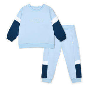 SS25 Mitch & Son FRANCES Blue & White Cut & Sew Tracksuit