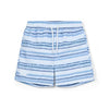 SS25 Mitch & Son FRANK & FALLON Blue & White Logo Striped T-Shirt & Swim Shorts Set