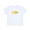 SS25 Mitch & Son GLENN & GIANCARLO White Yellow & Grey Logo Doodle Print T-Shirt & Swim Shorts Set