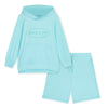 SS25 Mitch & Son Junior HENRY Turquoise Hooded Shorts Set