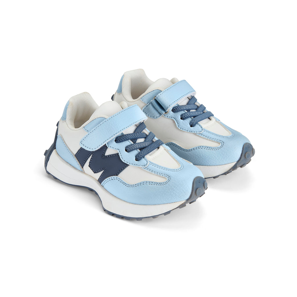 SS25 Mitch & Son 514 Blue & White Runner Trainers